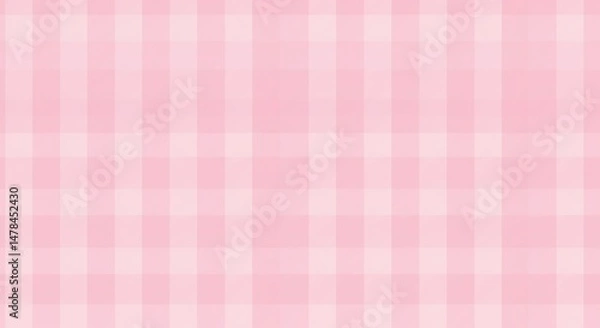 Fototapeta Pink Gingham Dream