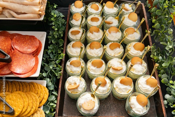 Obraz Banana pudding jars