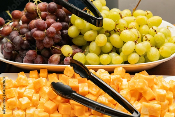 Obraz Grapes and cheese