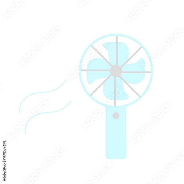 Obraz 風の出るハンディファンのアイコン