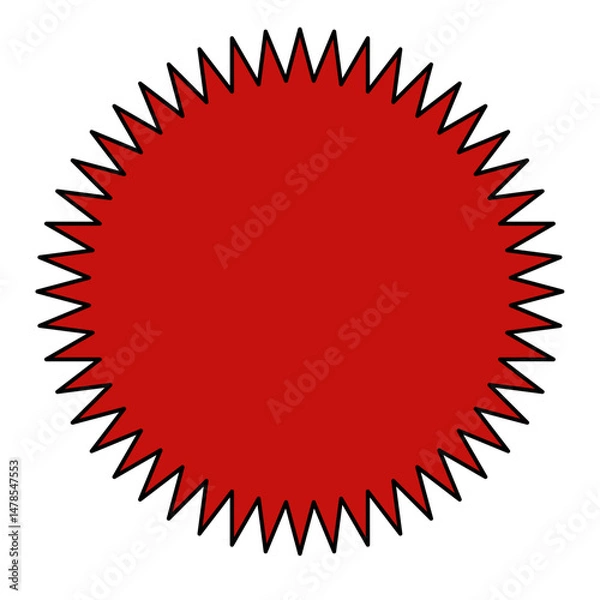 Fototapeta Star burst sticker vector