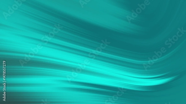 Fototapeta Teal curved lines creating an abstract background suitable for modern designs, tech concepts, and artistic presentations.
