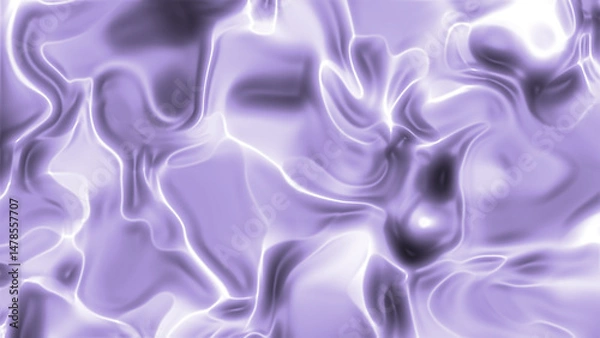 Fototapeta Fluid lavender swirls create elegant abstract textile texture. Ideal for backgrounds, packaging design, and feminine products with a luxurious aesthetic.