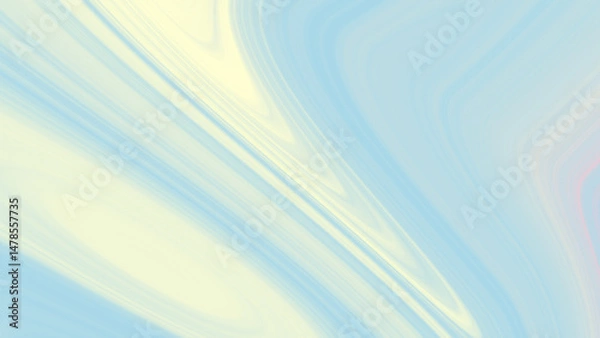 Fototapeta Pastel blue yellow abstract swirling lines for soft background suitable for wallpapers, backgrounds, cover designs, and artistic projects.