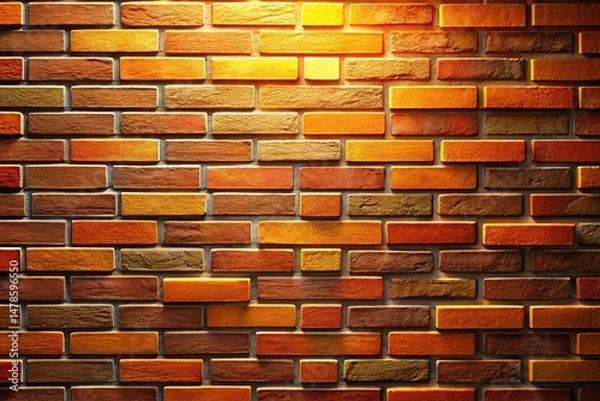 Fototapeta Modern Brick Veneer Panel Texture: Abstract Architectural Background