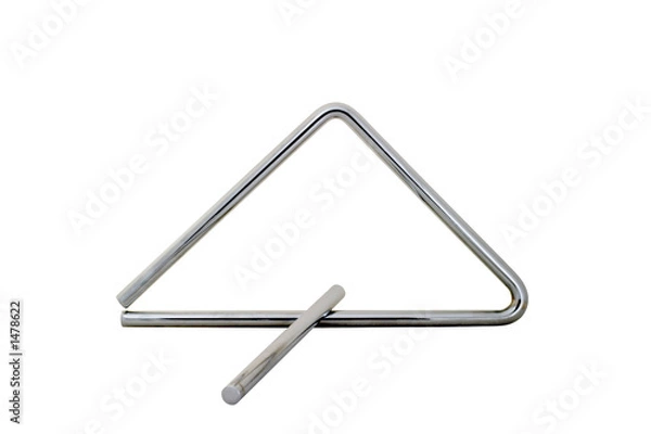 Obraz trójkąt - białe tło