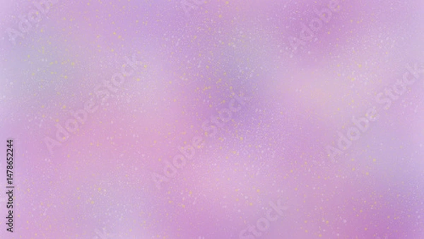 Fototapeta Pastel pink and purple gradient background with golden yellow splatter texture and dreamy abstract design