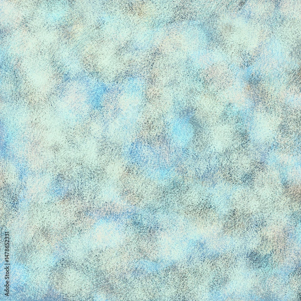 Fototapeta Soft textured blue abstract background with cloudy pastel tones and subtle grainy effect for artistic and decorative use