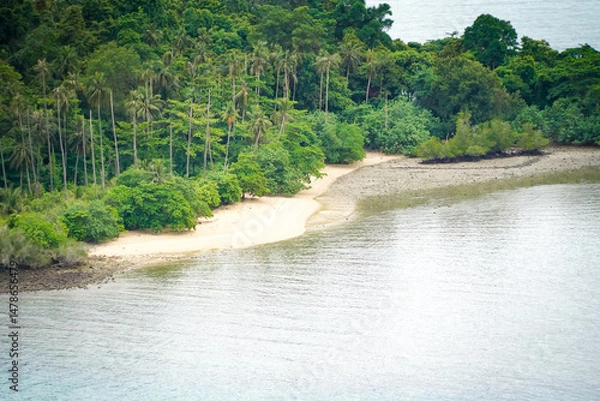 Obraz the atmosphere of the island in thailand with dramatic tone