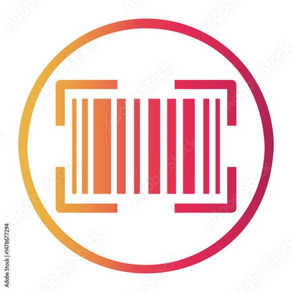 Fototapeta tracking Line Gradient Icon