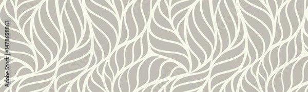 Obraz Abstract floral palm leaves seamless pattern