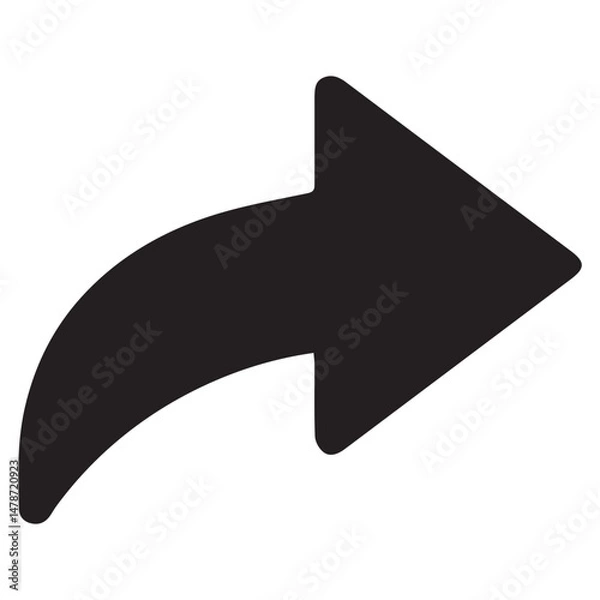 Fototapeta black arrow icon