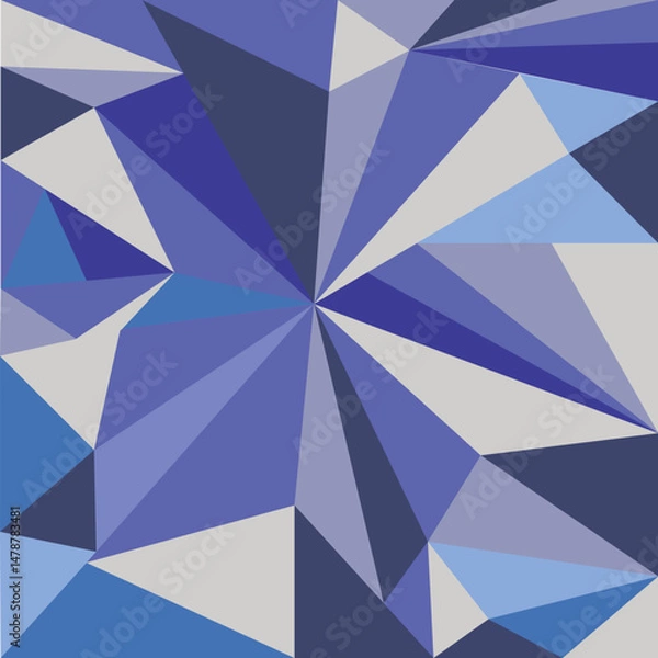 Fototapeta Polygonal background from geometric shapes. Vector illustration