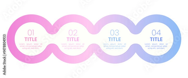 Fototapeta Business and Technology Infographic Glasmorphism Eps	
