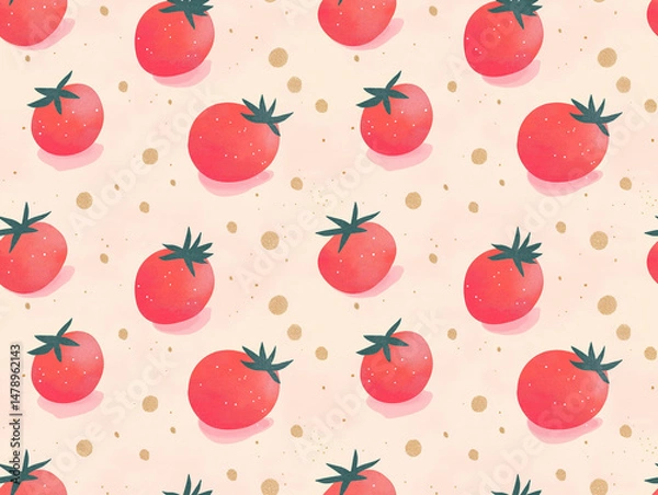 Fototapeta Tomato charm with dots