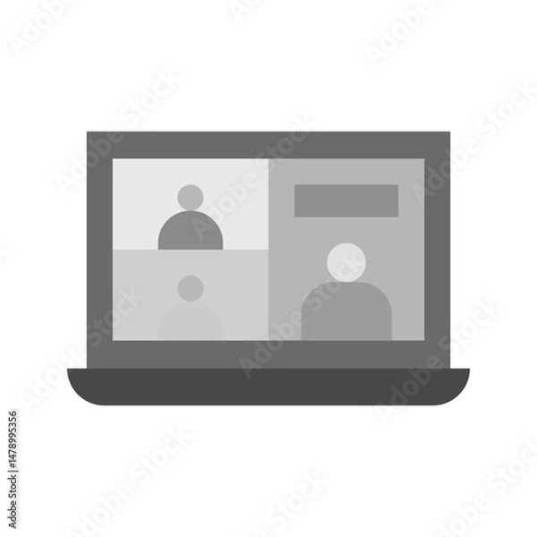 Fototapeta Online Discussion icon vector image. Suitable for mobile apps, web apps and print media.