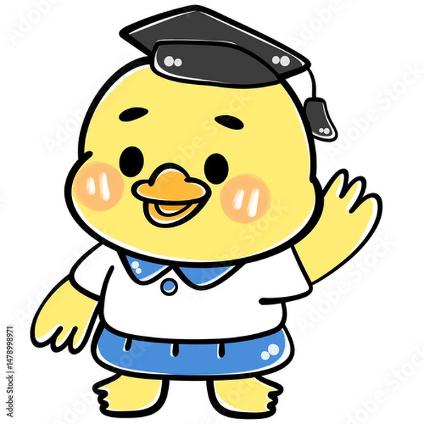Obraz Little Duck Goes to School
