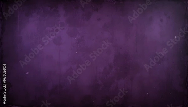 Obraz Old Dark Purple Vintage Background with Distressed Grunge Texture and Deep Color Design for Elegant Website or Wallpaper Illustration