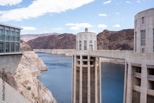 Obraz View of the Hoover Dam on Colorado river. USA. 