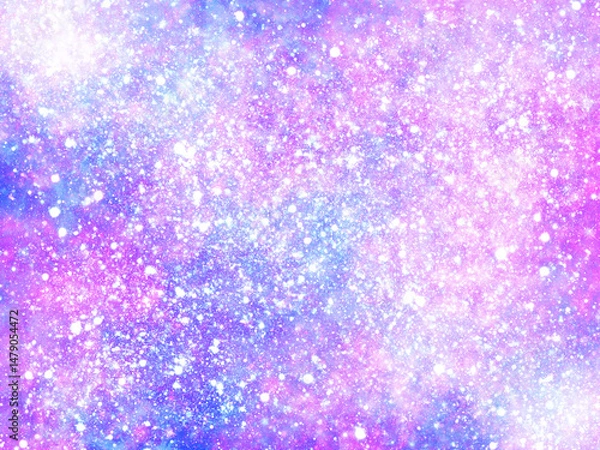 Obraz 明るい宇宙風のイラスト素材