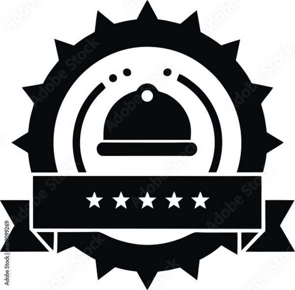 Fototapeta vector illustration of a vintage label