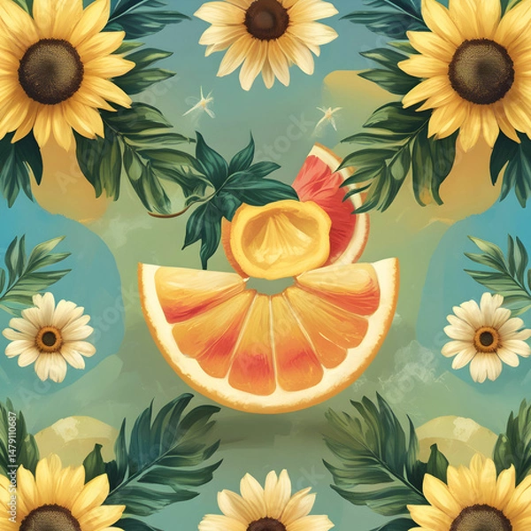 Fototapeta Summer background design