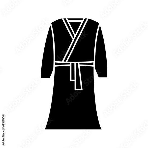 Fototapeta Bathrobe icon on white background