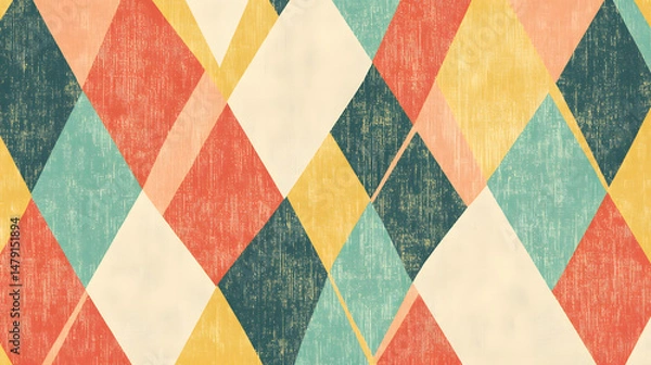 Obraz Retro Diamond Pattern Design Textures