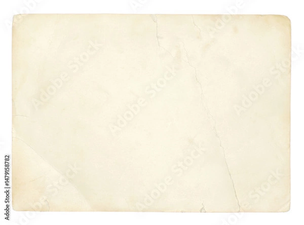 Obraz old paper texture on white