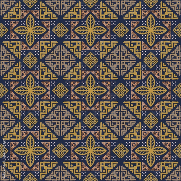 Obraz Beautiful ethnic fabric patterns designed to inspire your creative activities, vector backgrounds.
