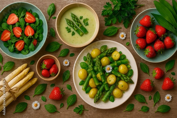 Obraz spring food