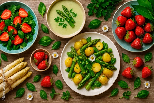 Obraz spring food