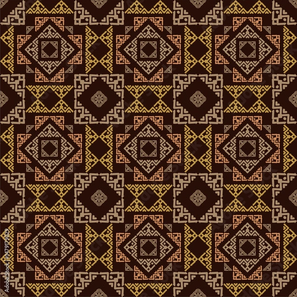 Obraz Beautiful ethnic fabric patterns designed to inspire your creative activities, vector backgrounds.