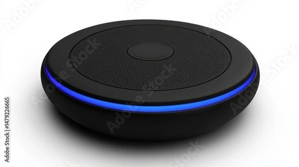 Fototapeta Modern Wireless Charger with Sleek Design and LED Light Effect