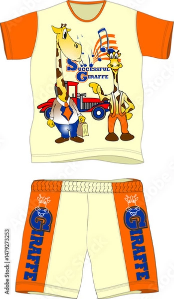 Fototapeta kids clothing set