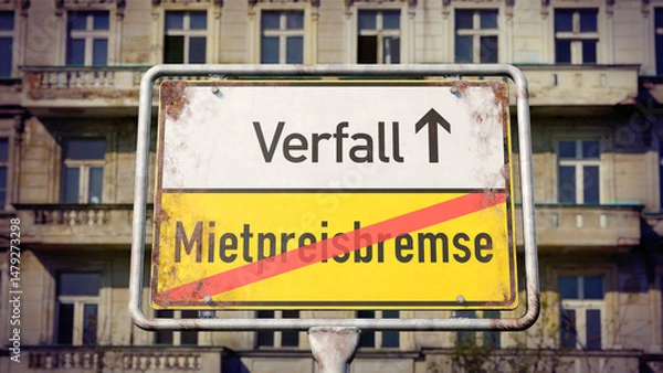 Obraz Verfall der Bausubstanz durch die Mietpreisbremse
