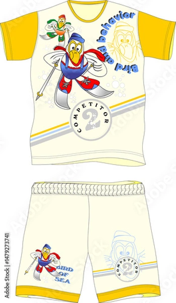 Fototapeta kids clothing set