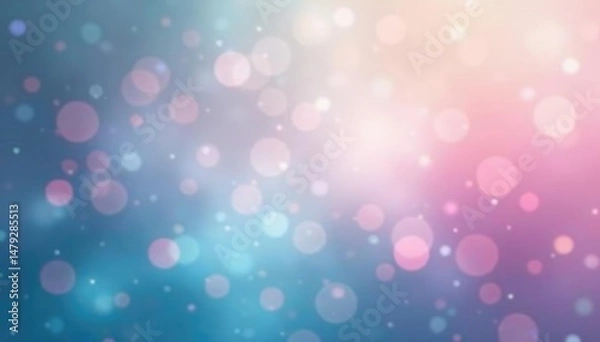 Fototapeta Blurred, dreamy, pastel-colored abstract background ideal for medical, dental, or healthcare applications , visual, diffused