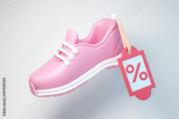 Obraz shoes for sale 3D render