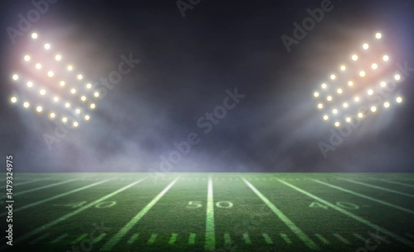 Fototapeta american football stadium 3d	