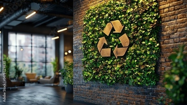 Fototapeta Sustainable Recycling Practices in Modern Urban Spaces