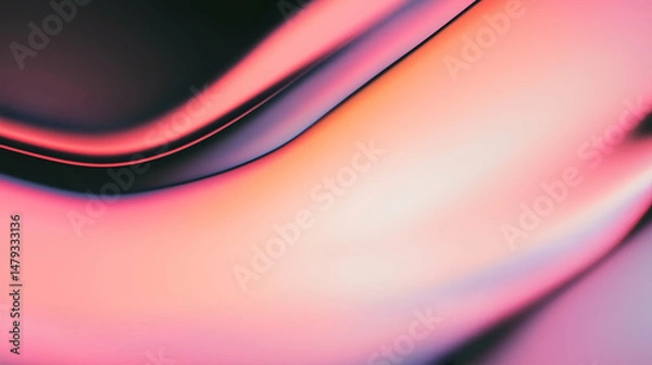 Obraz Abstract colorful background with blurred, wavy lines and shapes