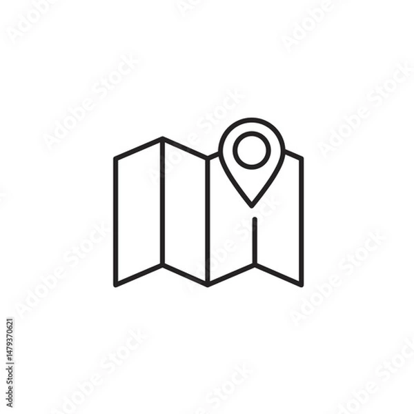 Obraz Minimalist black question mark on a white background  