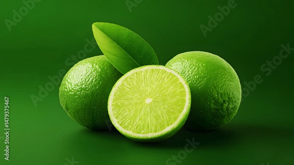 Fototapeta tropical fresh lime citrus