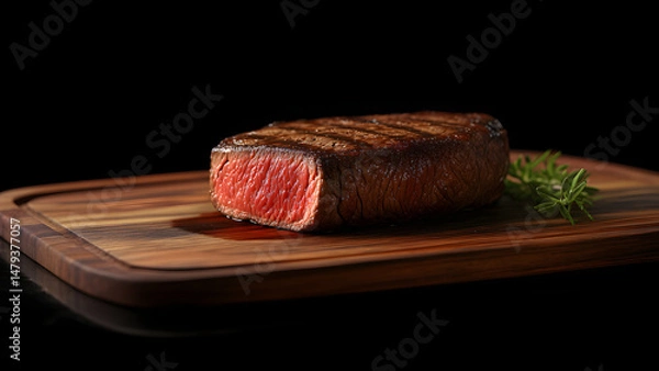 Fototapeta appetizing steak beef meat 