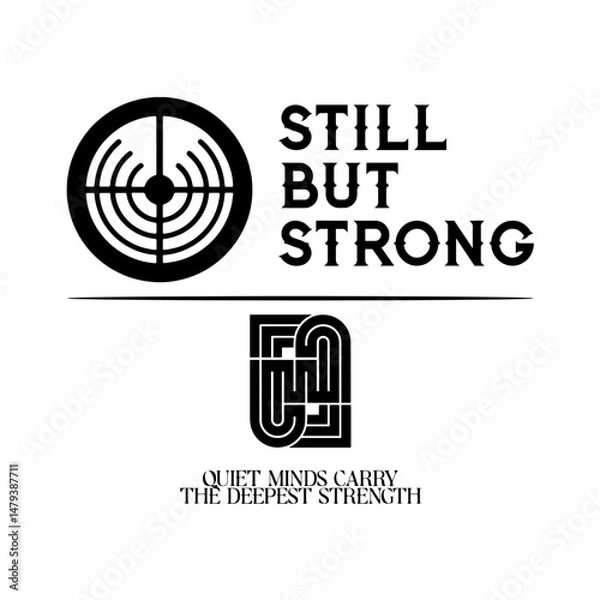 Obraz Streetwear typography quotes design with icon logo vector