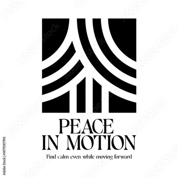 Obraz Streetwear typography quotes design with icon logo vector
