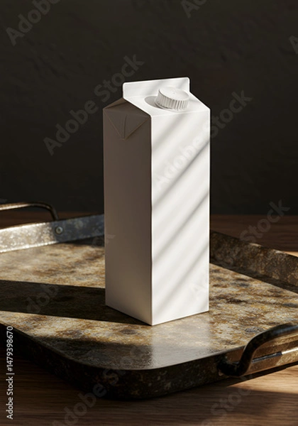 Obraz Blank carton of milk