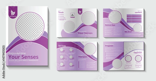 Obraz Minimalist Spa brochure  Nature-Inspired Tranquility Design