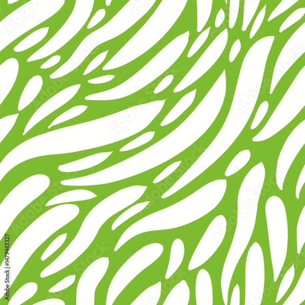 Fototapeta Seamless pattern of swimming fish. School of fish underwater in the sea. Seamless summer sea pattern design.